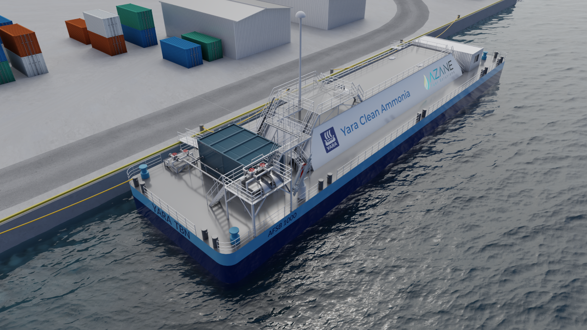 AZANE RECEIVES DNV APPROVAL FOR AMMONIA BUNKERING TERMINALS 